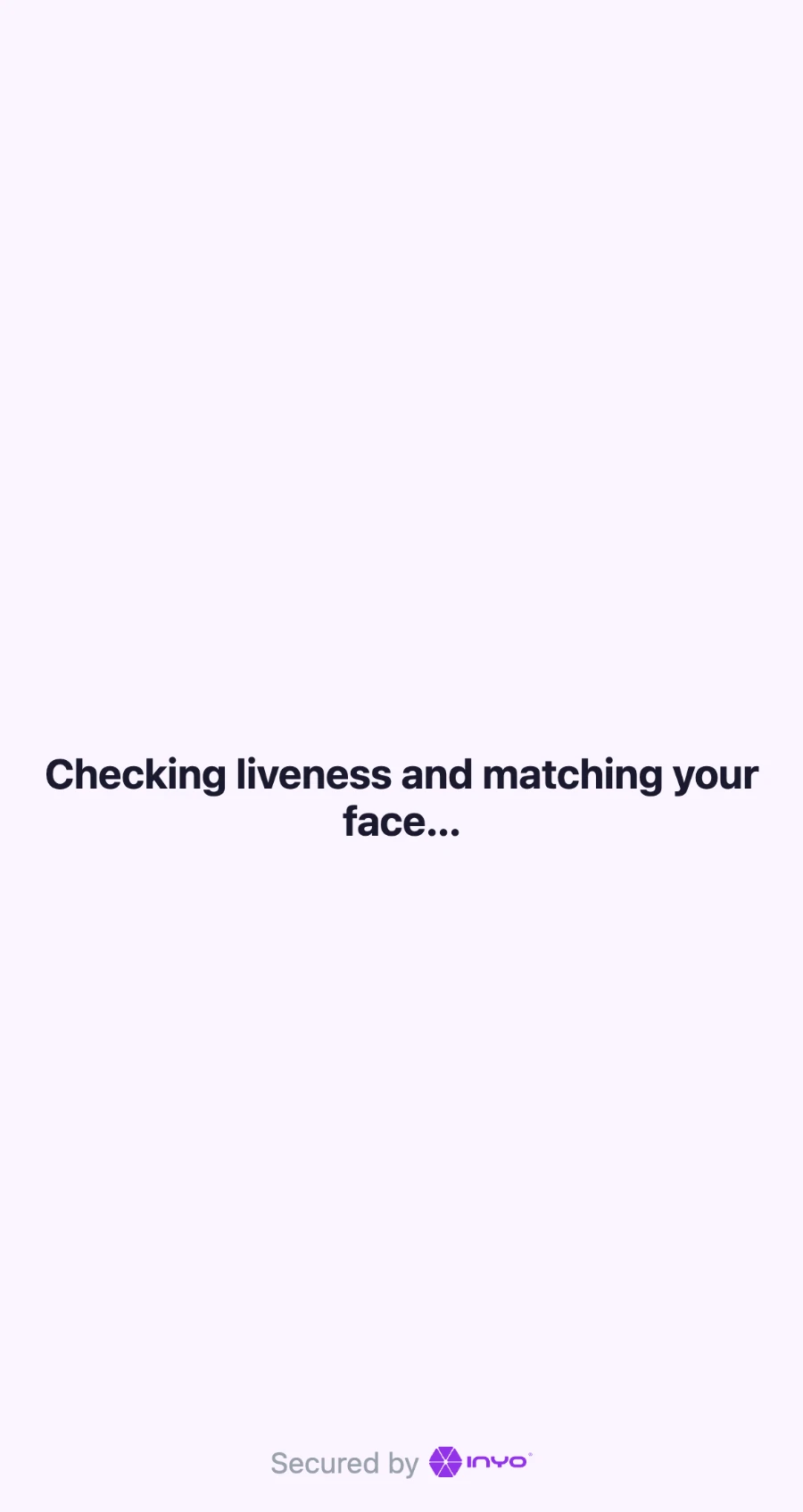 Checking liveness and matching the face against the document portrait